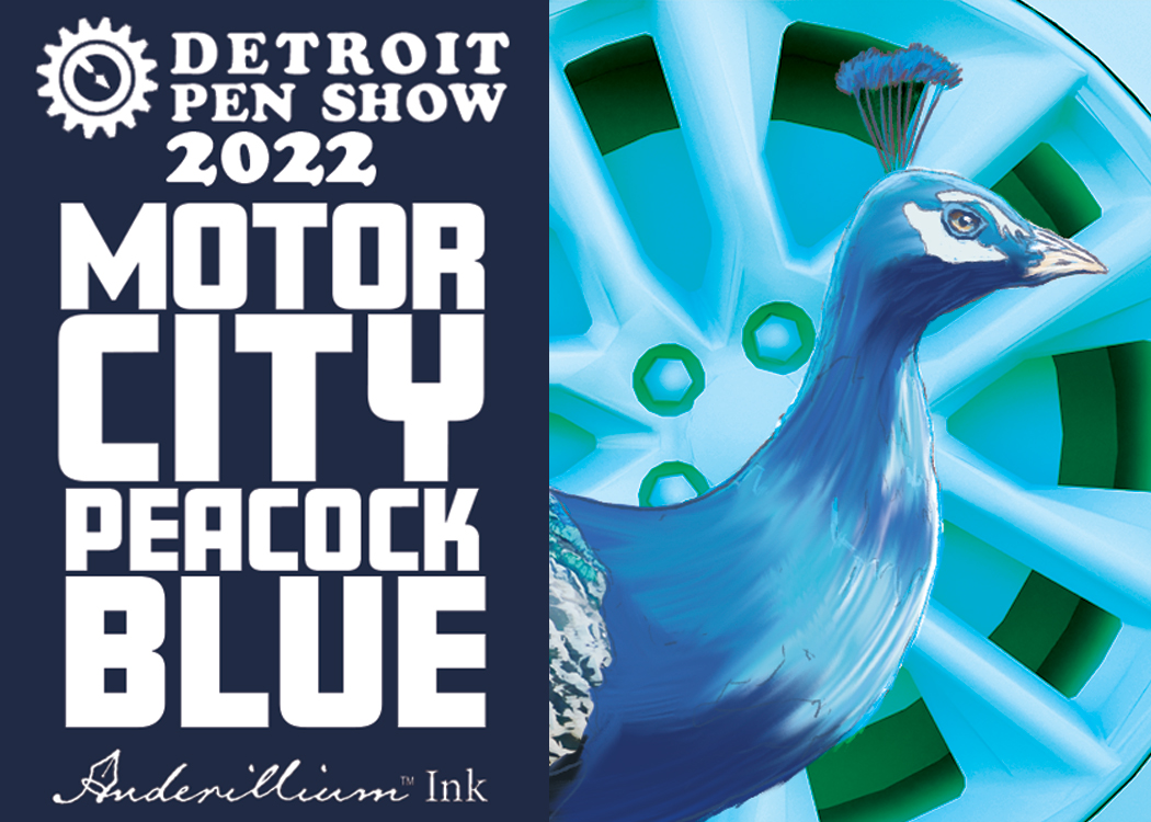 Motor City Peacock Blue Ink Detroit Pen Show